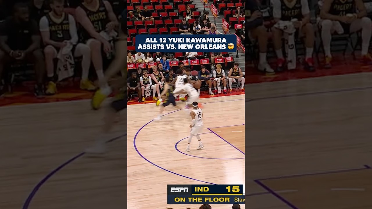 Dimes on dimes from Yuki Kawamura vs. the Pelicans 🪙 #nba #pacers #yukikawamura #japan
