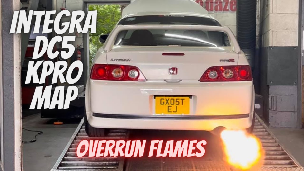Honda Integra Dc5 K20 Mapped on Hondata Kpro Live on Rolling Road
