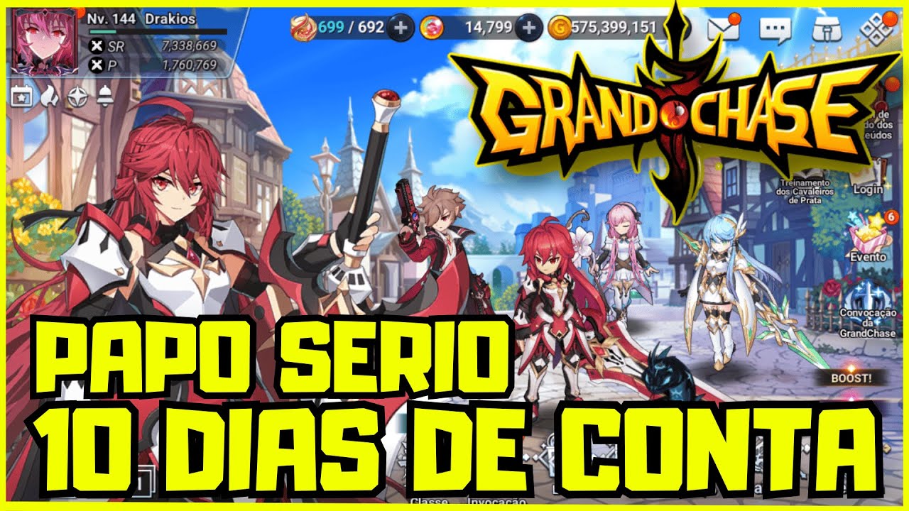 10 DIAS DE CONTA + PAPO SERIO [GRAND CHASE MOBILE]