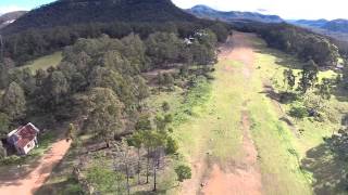 Aerial footage above Yerranderie NSW