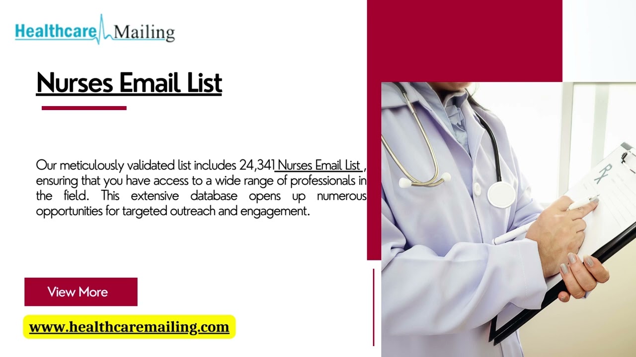 Don't Miss Out on Valuable Opportunities: Get Our Targeted Healthcare Email List Today."