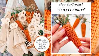 How to Crochet a Mini Carrot | Spring Crochet Pattern