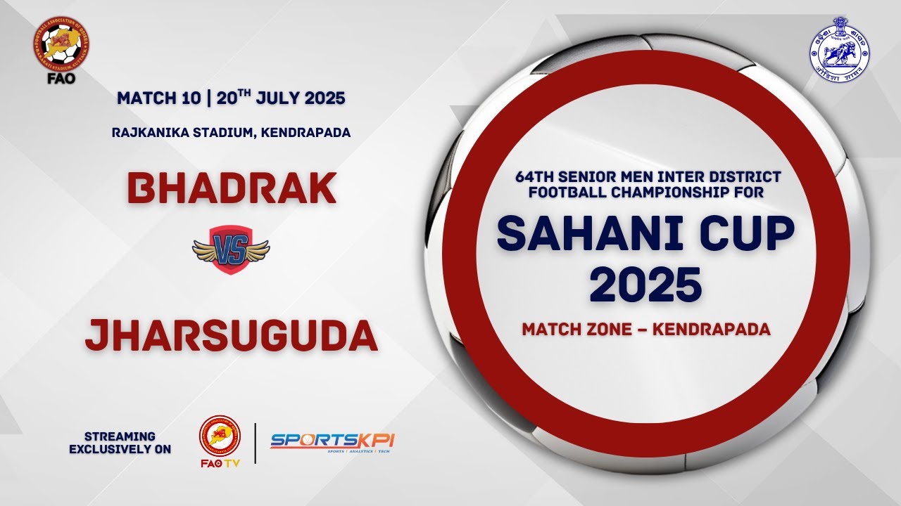Bhadrak vs Jharsuguda | Sahani Cup 2025 | Match 10 – Kendrapada Zone | Full Match
