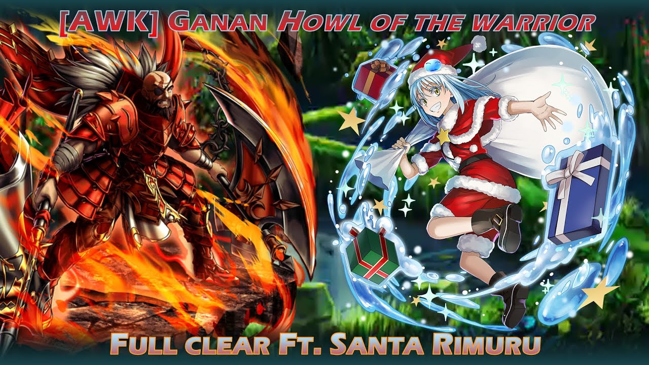 [AWK] Ganan _ Full Clear Ft. Santa Rimuru (Grand Summoners GL) - YouTube