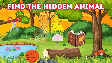 “Find the Hidden Animal! 🔍✨ Magic Spot the Animal Game for Smart Kids | Fun Learning Puzzle”