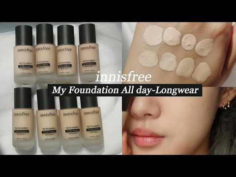 No광고❌  깔끔한 <strong>파운데이션</strong>! NEW 이니스프리 마이파운데이션 올데이롱웨어 리뷰 | <strong>파운데이션</strong> <strong>추천</strong>, 여름 파데 <strong>추천</strong>, <strong>로드샵</strong> 신상 <strong>파운데이션</strong>