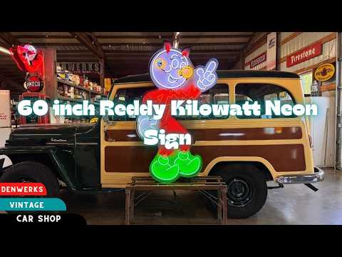 Reddy Kilowatt Neon Sign Denwerks Automobilia Reddy Electric Mascot