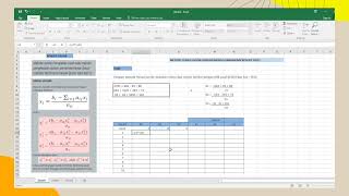 Menyelesaikan metode Iterasi Jacobi dengan menggunakan Microsoft Excel