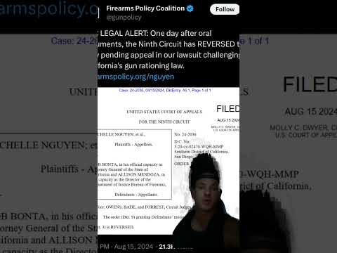 FPC lawsuit win - 1in30 restrictions- Nguyen v BONTA