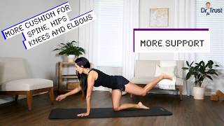 Dr Trust USA NBR Thick Cushioned Yoga Mat 309 - Black