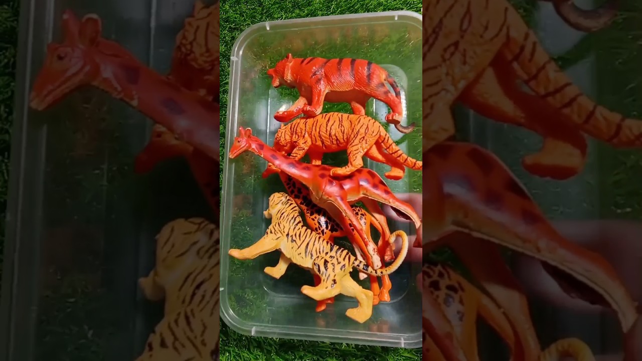 "Mini Wild Toys ASMR: Tigers, Giraffes & More!"