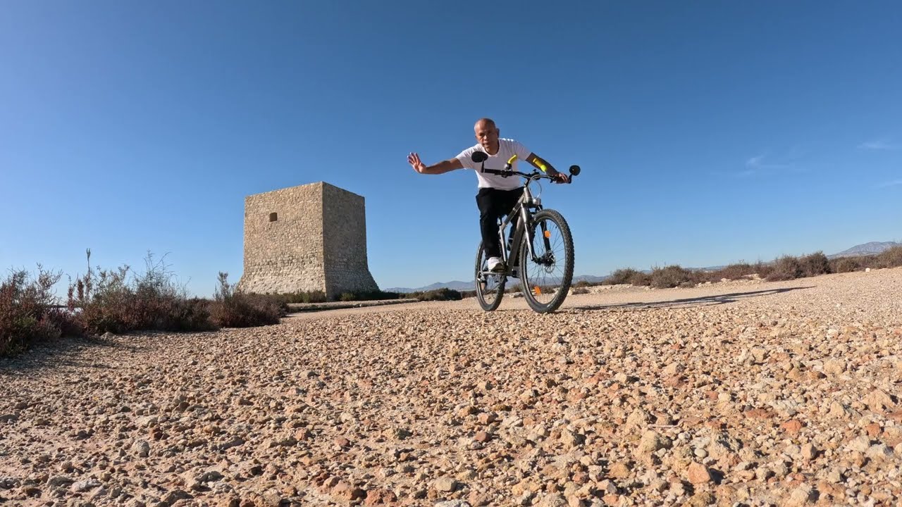 Cycling by Santa Pola Coast approximately 5 Miles