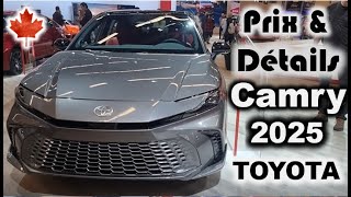 Toyota Camry 2025 hybride AWD : Prix et Présentation  par CanadAuto W12