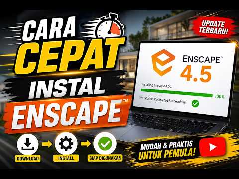 Tutorial Cara Instal Enscape 4.5 #sketchup #render #fypシ