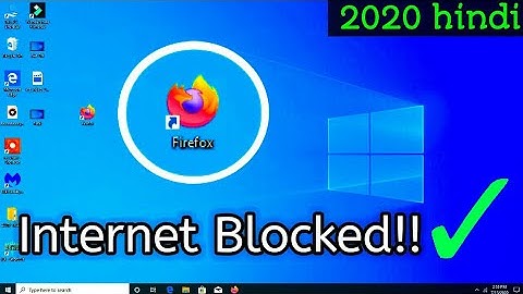 Block or Allow Applications Accessing Internet in Windows 10 Firewall 2020 In Hindi