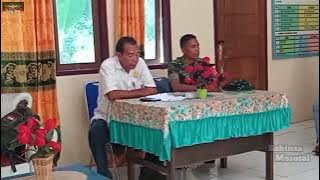 Acara tatap muka Babinsa yg baru menjabat dng Aparat Desa di Desa Tutuhu || Morotai