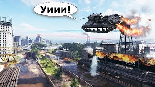 ПРИКОЛЬНЫЕ моменты из World of Tanks (ПОЛЁТ в ГОНКАХ) #86