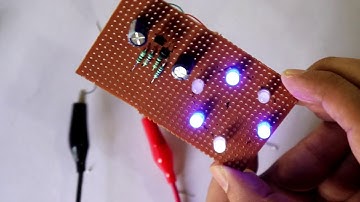 Make a simple LED flasher with two NPN transistors
