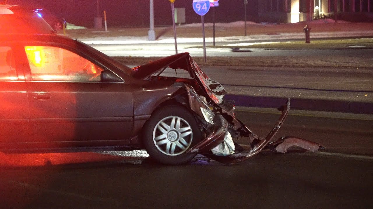 Police Chase Aftermath in Saint Cloud, MN - 1/26/2018
