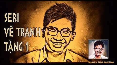 vẽ tranh cát chân dung tặng bất kì ai thích 1