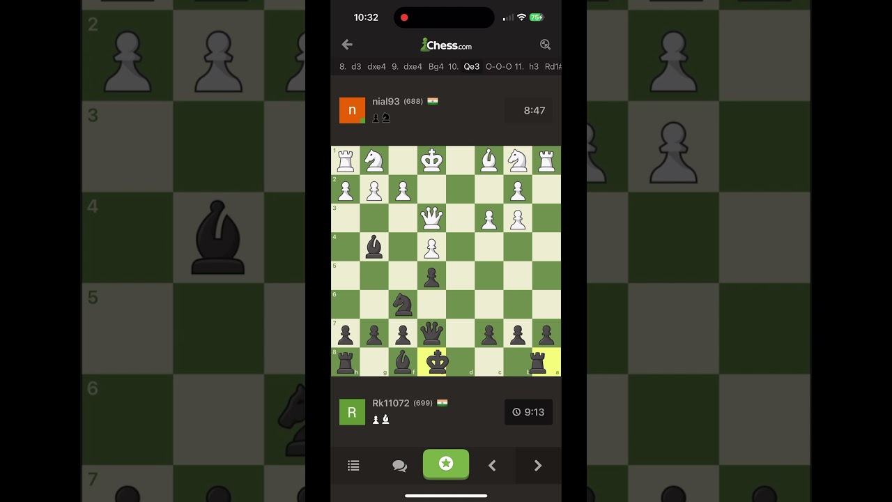 Insane early checkmate in chess 🤩 