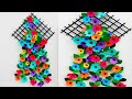 how to make newspaper Wall hanging | multi colors craft | papercraft