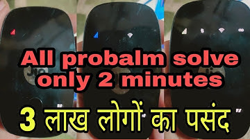 Jio fi red light probalm and network probalm only 2 min solve .!!