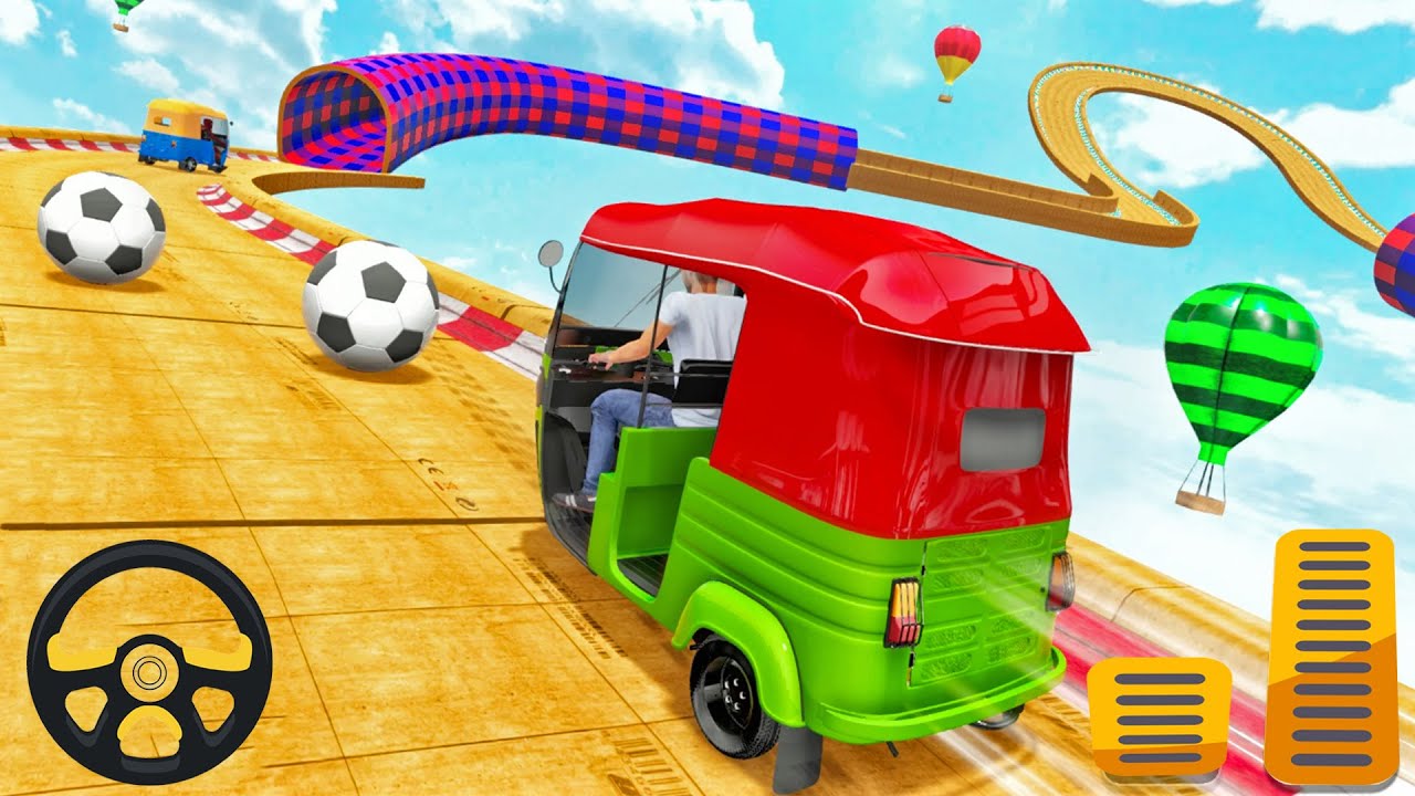 Awesome TUK TUK Stunt Simulator Game for Kids. Tuk Tuk