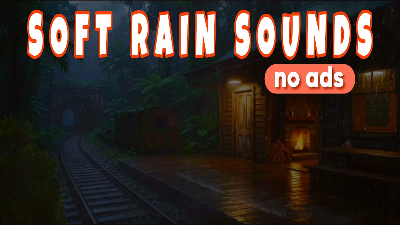 Soft Rain On Forest Cabin | NO ADS | Soothing Rain Sounds For Sleeping