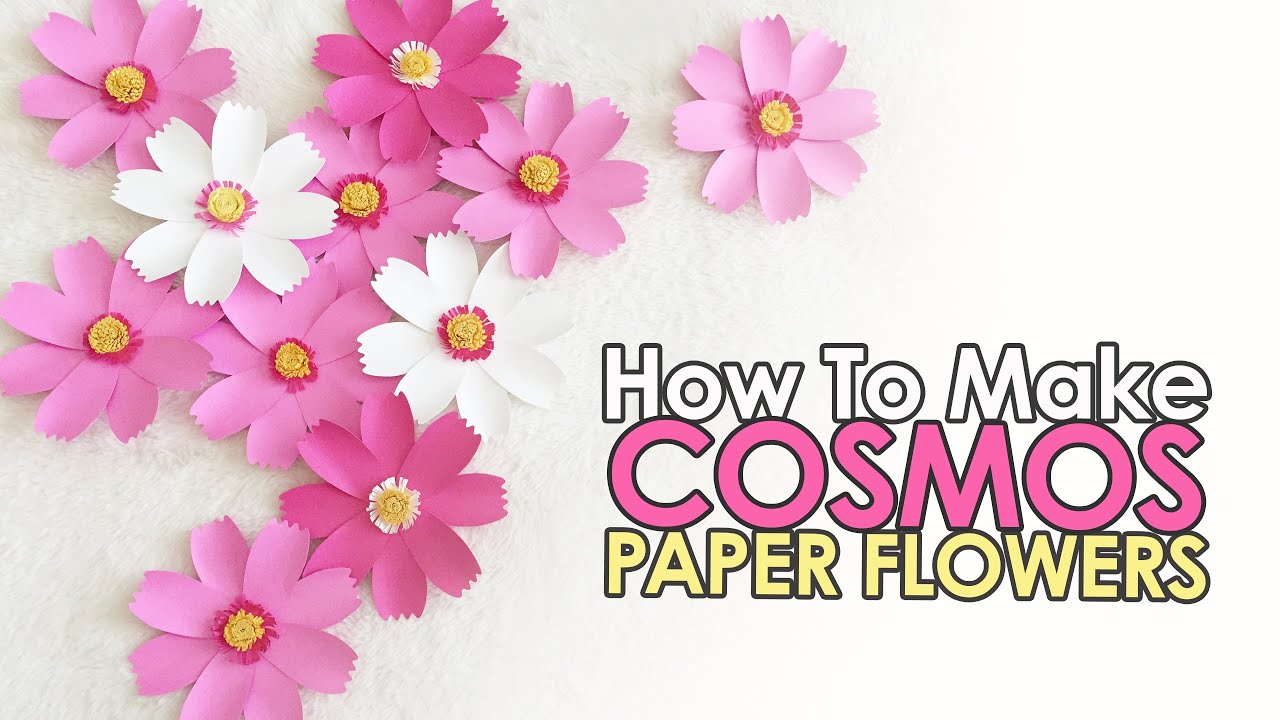 How to make a Paper Cosmos - Sunflower Summer Co