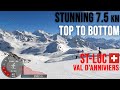 4k skiing stluc stunning 75 km bellatola 3000m top to bottom switzerland gopro hero9