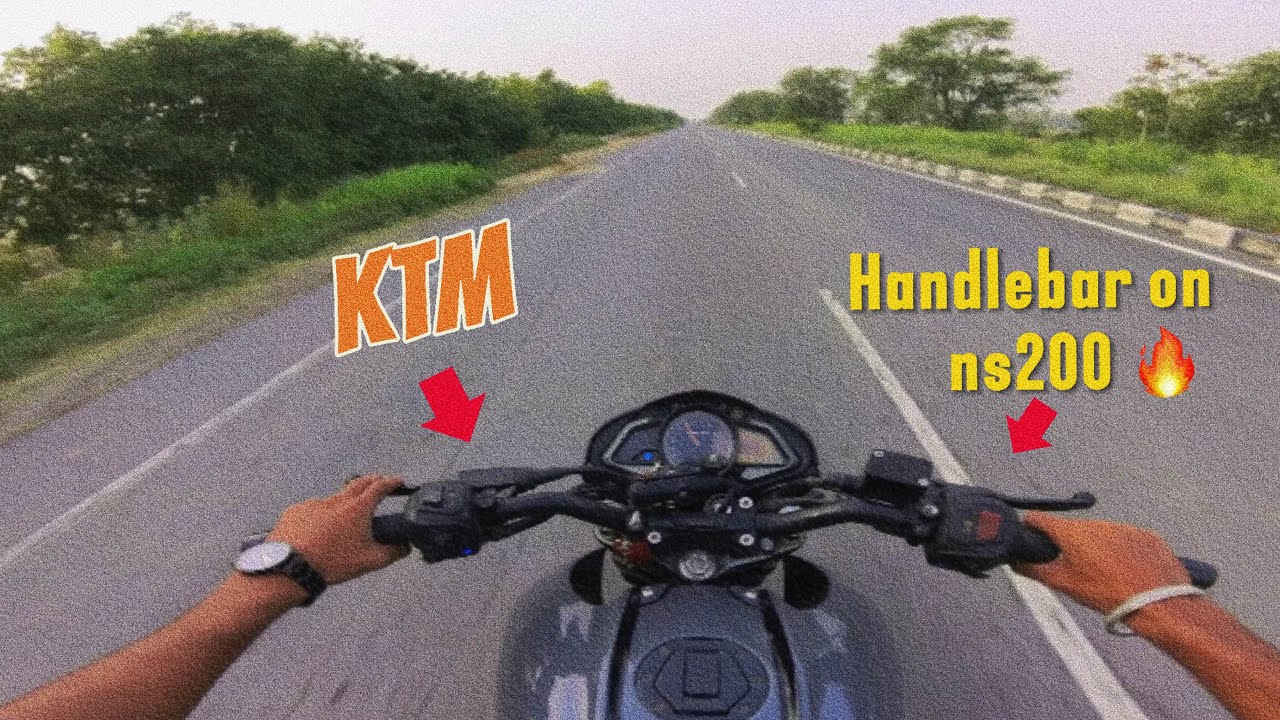 Ktm Duke handle bar install in  ns200 🚀| Best modification | under 2k? 🤯| 