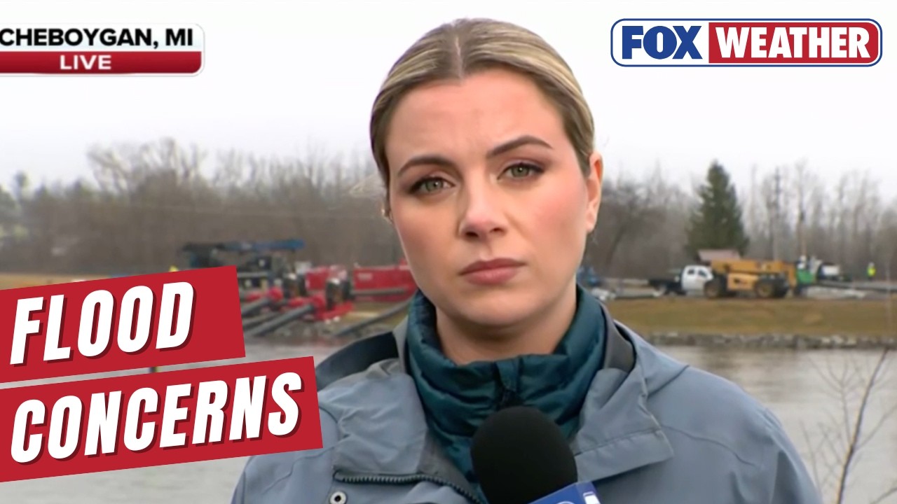 River Flooding Prompts Evacuation Concerns In Michigan Areas - YouTube