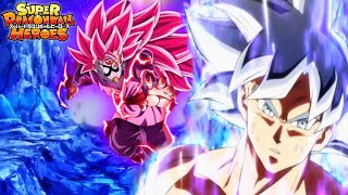 Super Saiyan Rosé 3 Goku Black Vs Ultra Instinct Goku Super Dragon Ball Heroes