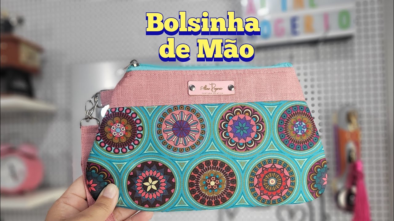 Clutch bolsinha de mão/ com molde gratuito 💥