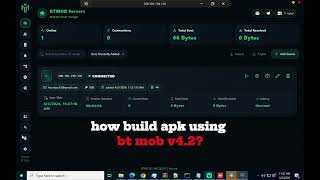 Apk building process by using Bt mob v4.5.7 & How screen monitoring &screen control by using bt mob