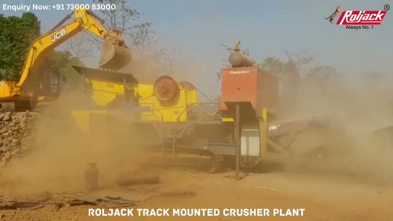 Roljack Track Mounted Mobile Crusher Plant