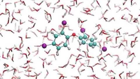 Molecular Dynamics Simulation of a Polybrominated Flame Retardant in Water