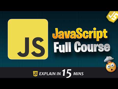 JavaScript Tutorial for Beginners Full Crash Course 2026 Learn JS from Scratch