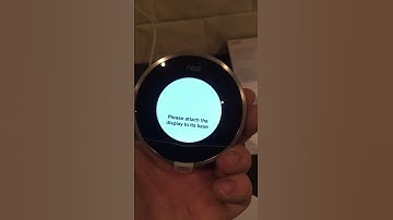 Nest thermostat charging before installation