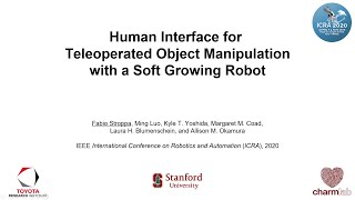 Human Interface for Teleoperated Object Manipulation with a Soft Growing Robot screenshot 4