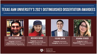 Distinguished Dissertation Award Ceremony