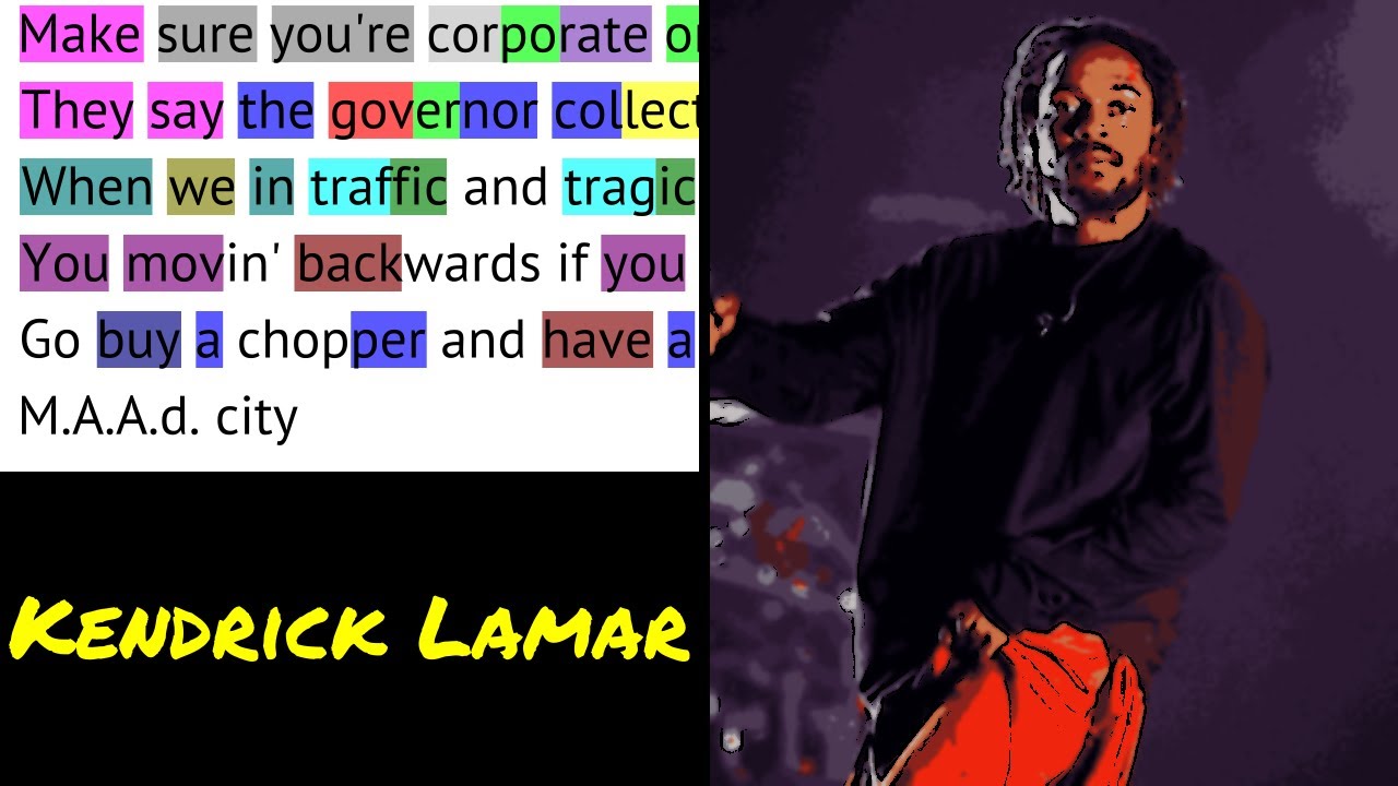 Kendrick Lamar on "m.A.A.d city" (Verse 1) | Rhymes Highlighted