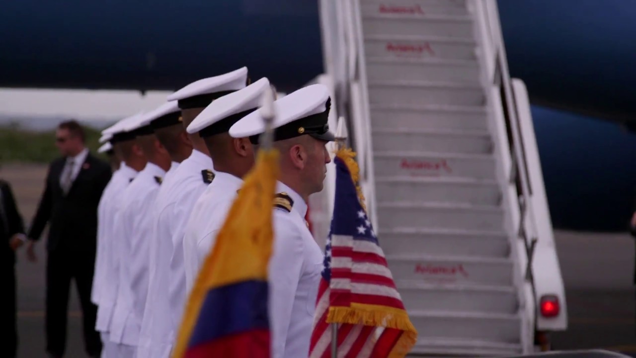 white house has fallen Vice President Pence in Colombia