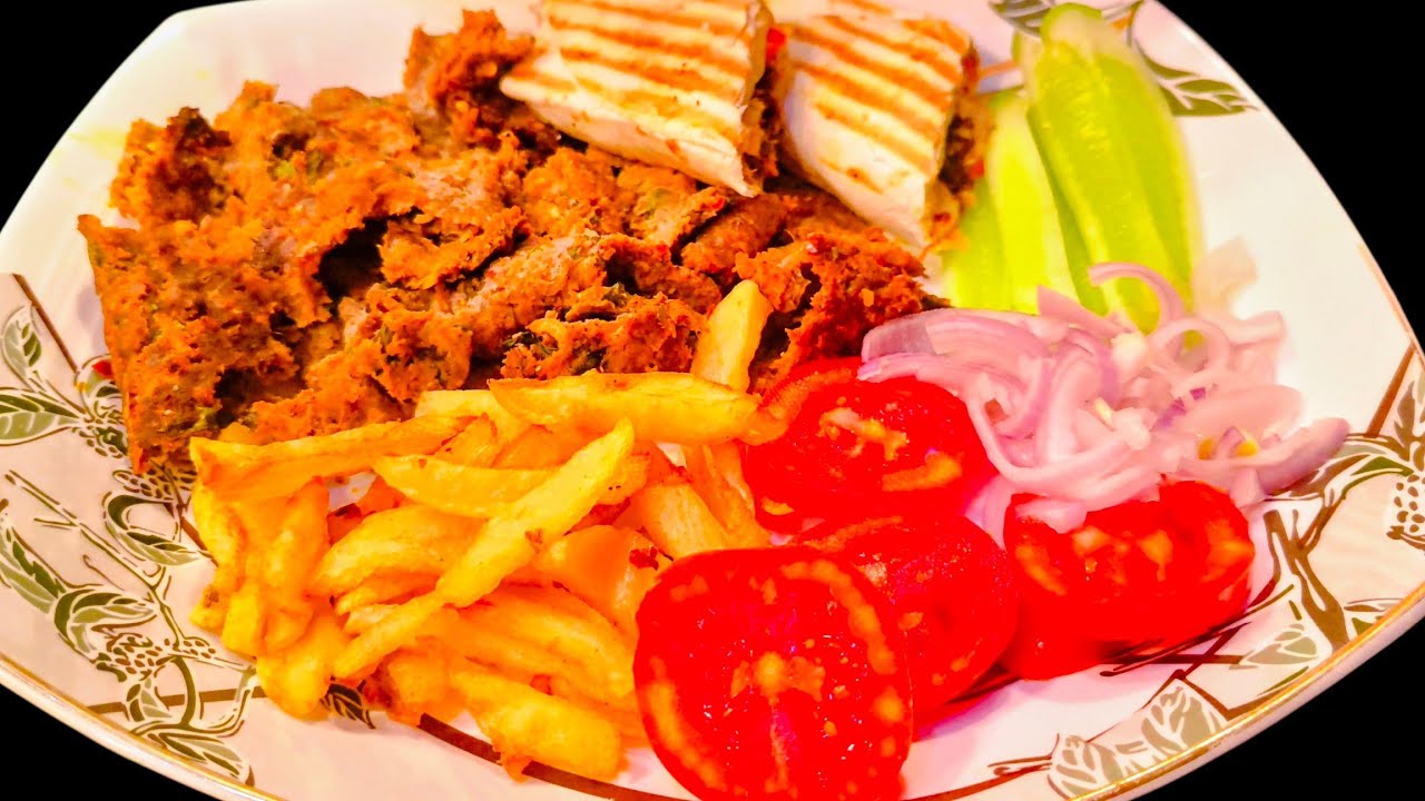 Viral turkish doner kebab recipe | Homemade viral doner kebab recipe 