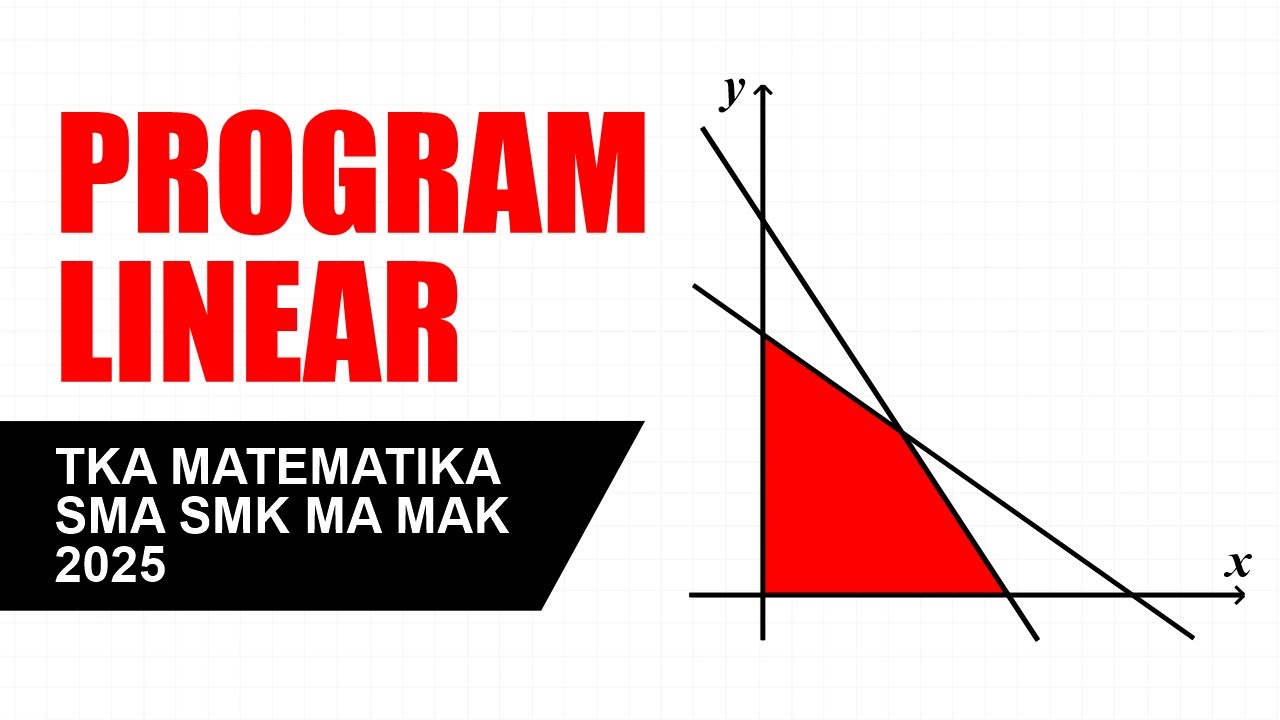 [BAB 4.3] BAHAS 4 SOAL PROGRAM LINEAR TKA MATEMATIKA SMA SMK MA MAK ...