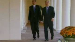 Bush hosts Obama for White House transition meeting