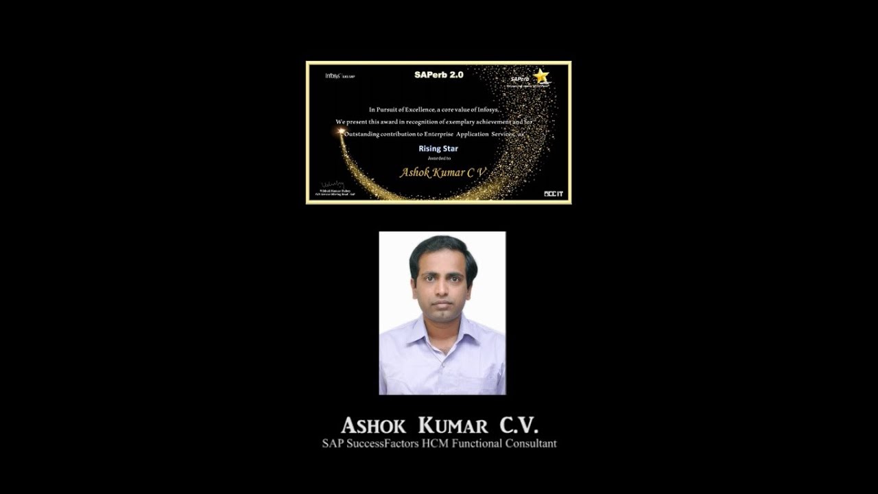 Congratulatory Video -The prestigious 'Rising Star' Award - ASHOK KUMAR ...