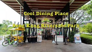 Dining in a Tuck Shop at Seng Kang Riverside Park #singapore #park #lunch #walkingtour #cafe