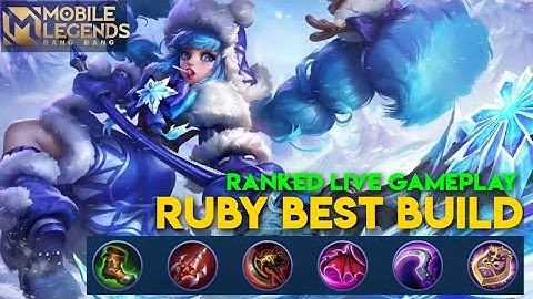 RUBY BEST BUILD LIVE RANKED GAMEPLAY LEGEND